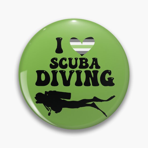 Item preview, I Heart Scuba: Agender Pride (Black) designed and sold by Zia Frazier.