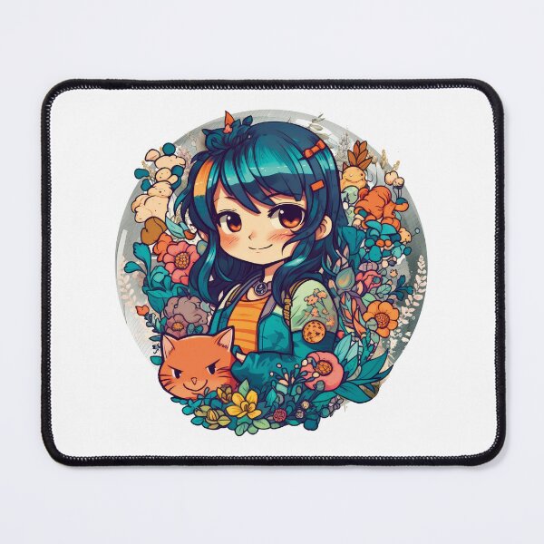 Item preview, DaisySprout: Where Whiskers Blossom with Delightful Charm designed and sold by Chibi Cat Art Corner.