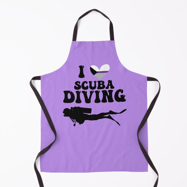 Item preview, I Heart Scuba: Demisexual Pride (Black) designed and sold by Zia Frazier.