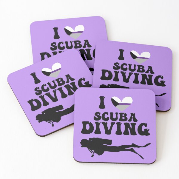 Item preview, I Heart Scuba: Demisexual Pride (Black) designed and sold by Zia Frazier.