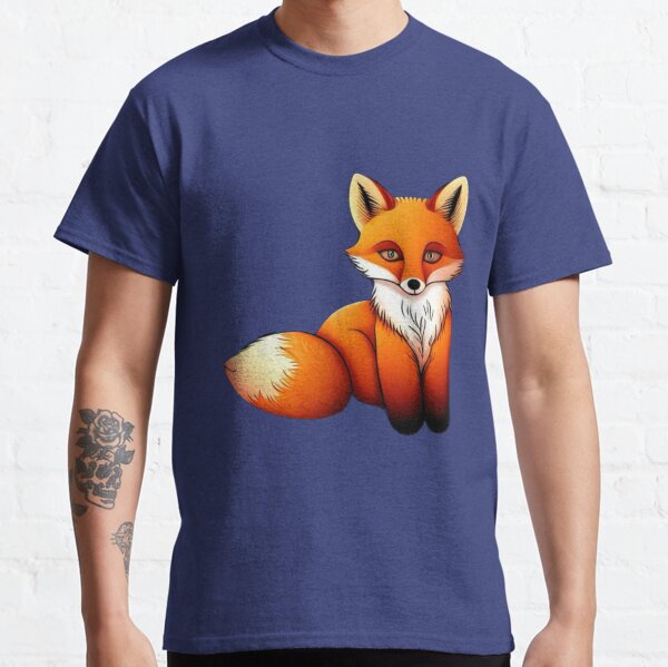 Cute Fox transparent background Classic T-Shirt