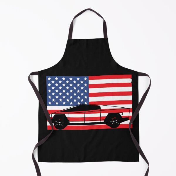 Item preview, American Made - Elon Musk Cybertruck with American Flag designed and sold by WigOutlet.