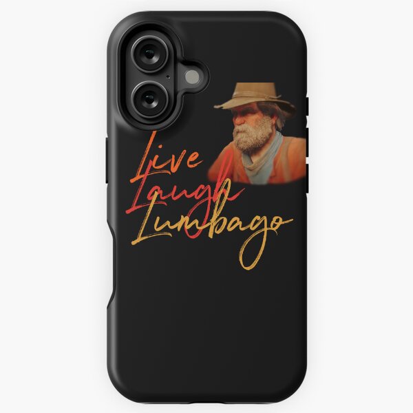 Vista previa del artículo con la obra «Vive, ríe, lumbago», diseñado y vendido por Ilikecereal101.
