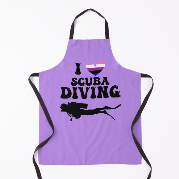 Item preview, I Heart Scuba: Genderfluid Pride (Black) designed and sold by Zia Frazier.