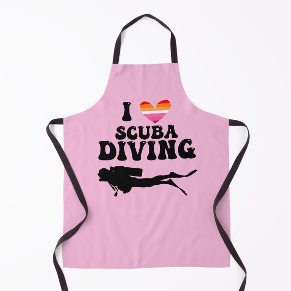 Item preview, I Heart Scuba: Lesbian Pride (Black) designed and sold by Zia Frazier.