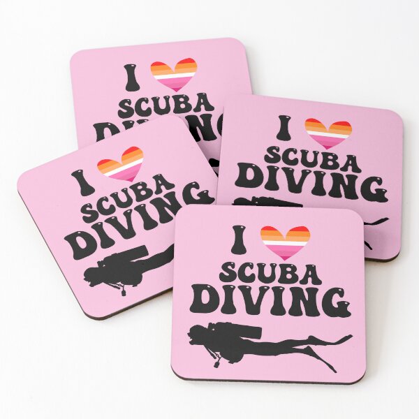 Item preview, I Heart Scuba: Lesbian Pride (Black) designed and sold by Zia Frazier.