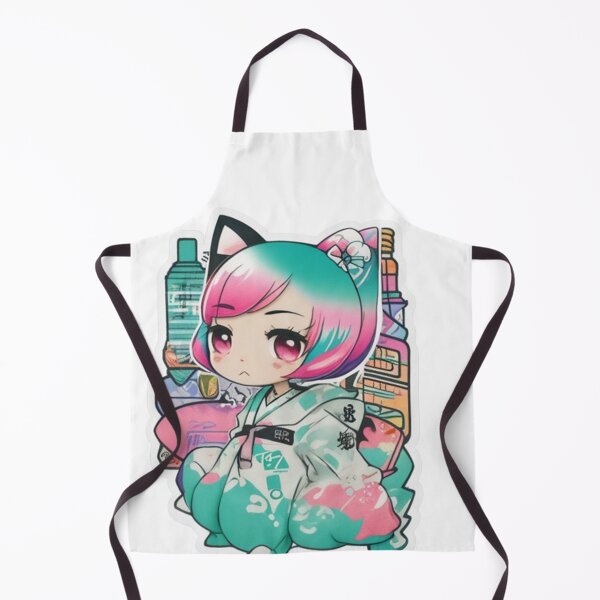 Item preview, Adorable kimono-clad girl radiating stylish charm stickers and more. designed and sold by mefirefire.