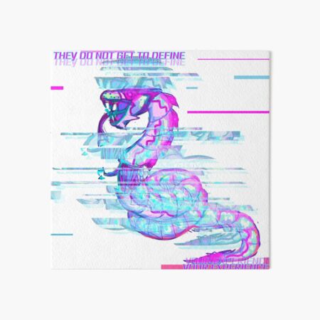 Cyberpunk Snake Art Board Print