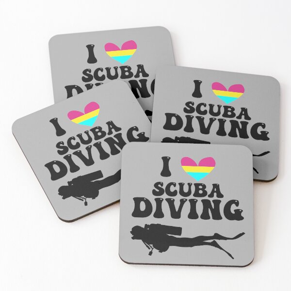 Item preview, I Heart Scuba: Pansexual Pride (Black) designed and sold by Zia Frazier.