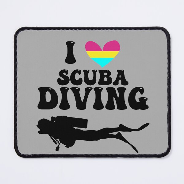 Item preview, I Heart Scuba: Pansexual Pride (Black) designed and sold by Zia Frazier.