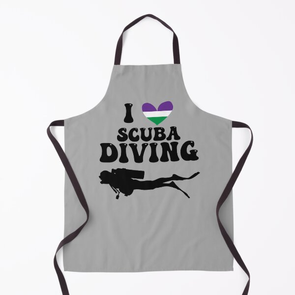Item preview, I Heart Scuba: Genderqueer Pride (Black) designed and sold by Zia Frazier.