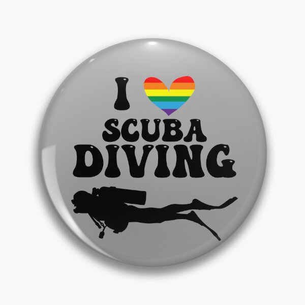 Item preview, I Heart Scuba: Gay Pride (Black) designed and sold by Zia Frazier.