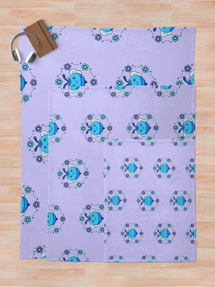 Thumbnail 5 of 6, Throw Blanket, Blue Bees designed and sold by ReeReeDesigns.