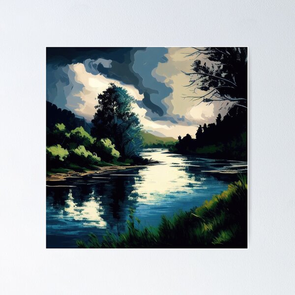 Item preview, Cloudy Dark River designed and sold by TheArtMage.