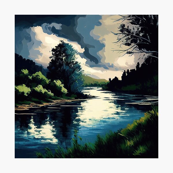 Item preview, Cloudy Dark River designed and sold by TheArtMage.