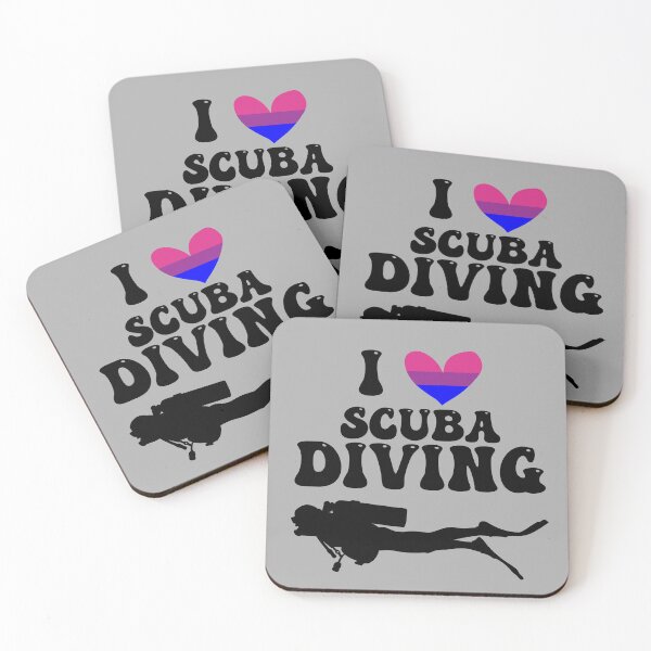 Item preview, I Heart Scuba: Bisexual Pride (Black) designed and sold by Zia Frazier.