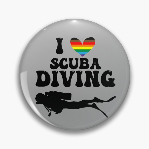 Item preview, I Heart Scuba: QPoC Pride (Black) designed and sold by Zia Frazier.