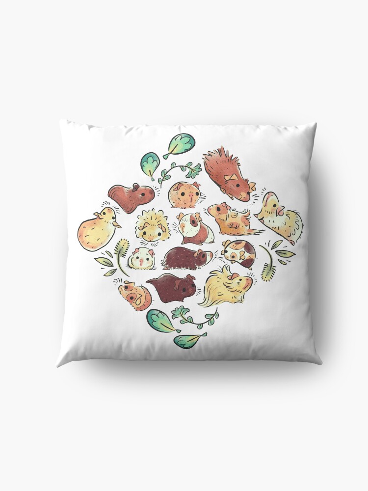 Alternate view of Guinea Pig Diamond Floor Pillow