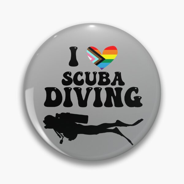 Item preview, I Heart Scuba: Queer Pride (Black) designed and sold by Zia Frazier.