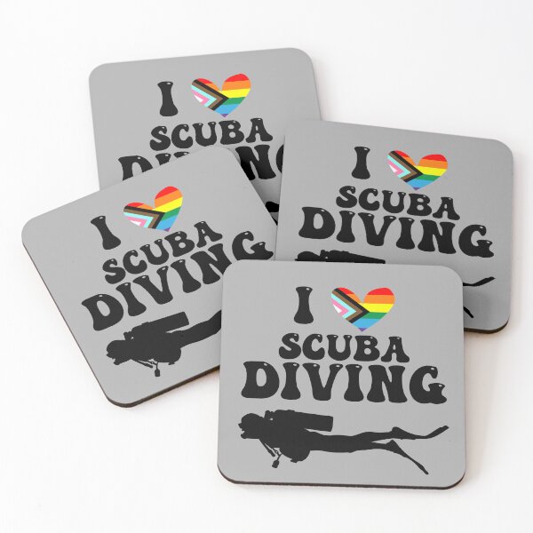 Item preview, I Heart Scuba: Queer Pride (Black) designed and sold by Zia Frazier.