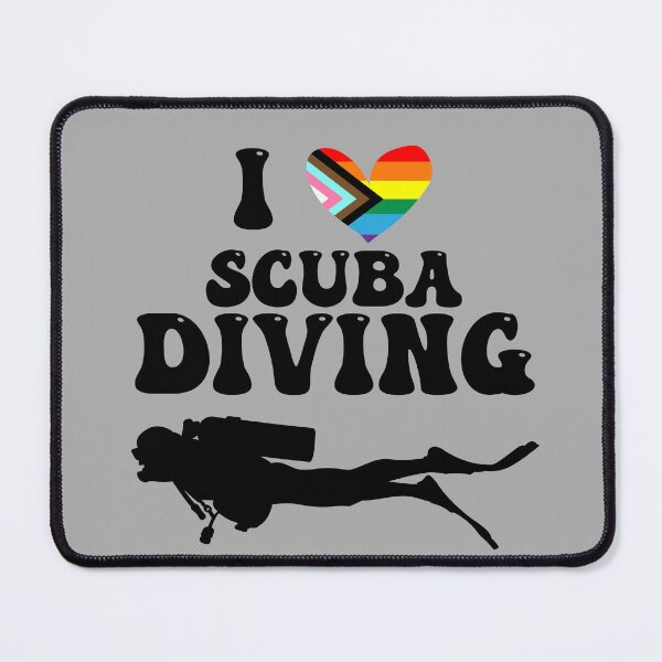 Item preview, I Heart Scuba: Queer Pride (Black) designed and sold by Zia Frazier.