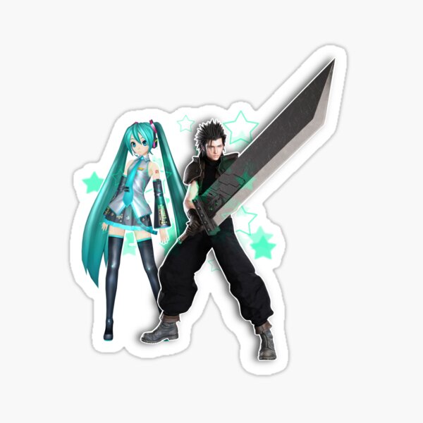 Item preview, hatsune miku and zack fair  designed and sold by bugw4.