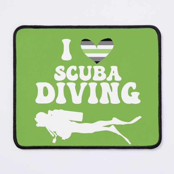 Item preview, I Heart Scuba: Agender Pride (White) designed and sold by Zia Frazier.