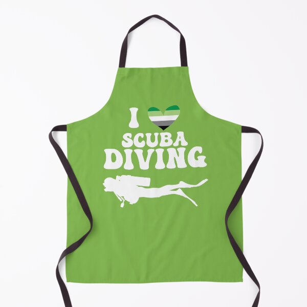 Item preview, I Heart Scuba: Aromantic Pride (White) designed and sold by Zia Frazier.
