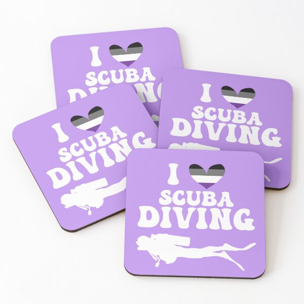 Item preview, I Heart Scuba: Asexual Pride (White) designed and sold by Zia Frazier.