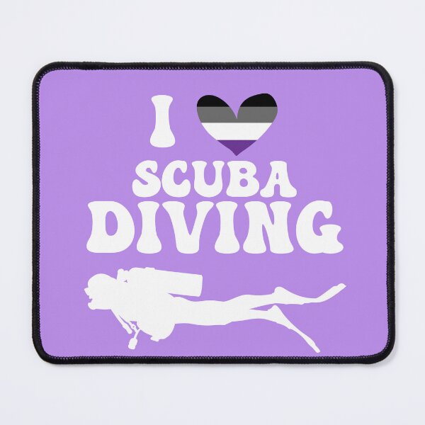 Item preview, I Heart Scuba: Asexual Pride (White) designed and sold by Zia Frazier.