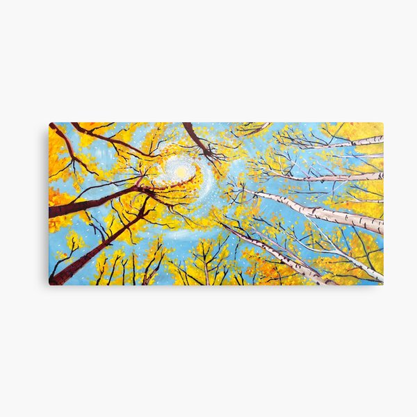 Golden Circle Metal Print