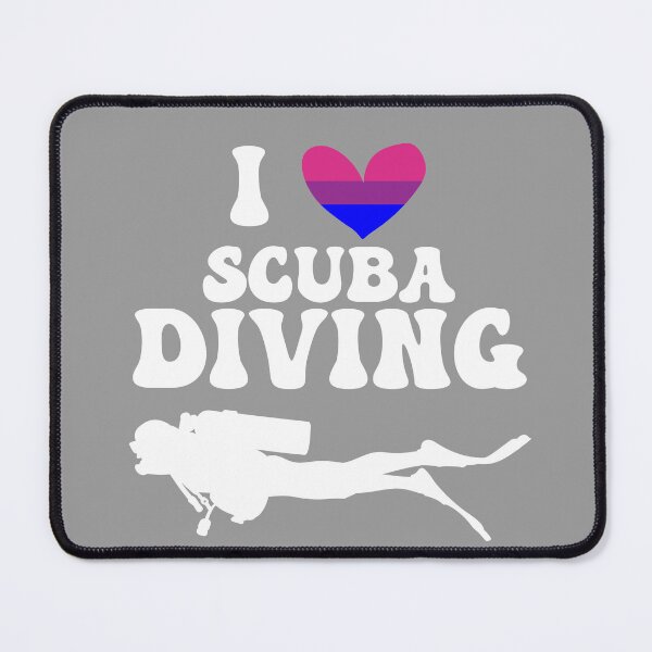 Item preview, I Heart Scuba: Bisexual Pride (White) designed and sold by Zia Frazier.