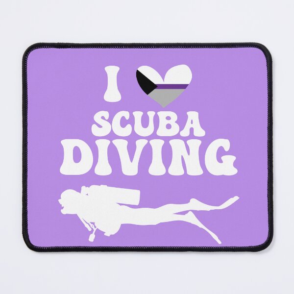 Item preview, I Heart Scuba: Demisexual Pride (White) designed and sold by Zia Frazier.