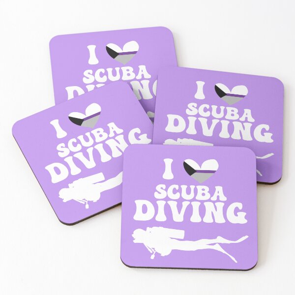 Item preview, I Heart Scuba: Demisexual Pride (White) designed and sold by Zia Frazier.