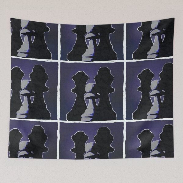 Artikelvorschau, Schachfiguren im Batik-Stil Lila entworfen und verkauft von AuroraXGreen.