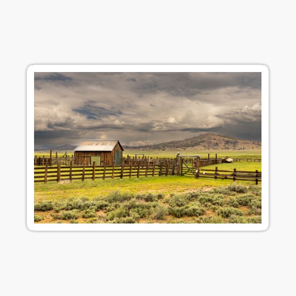 A ranch out west Sticker