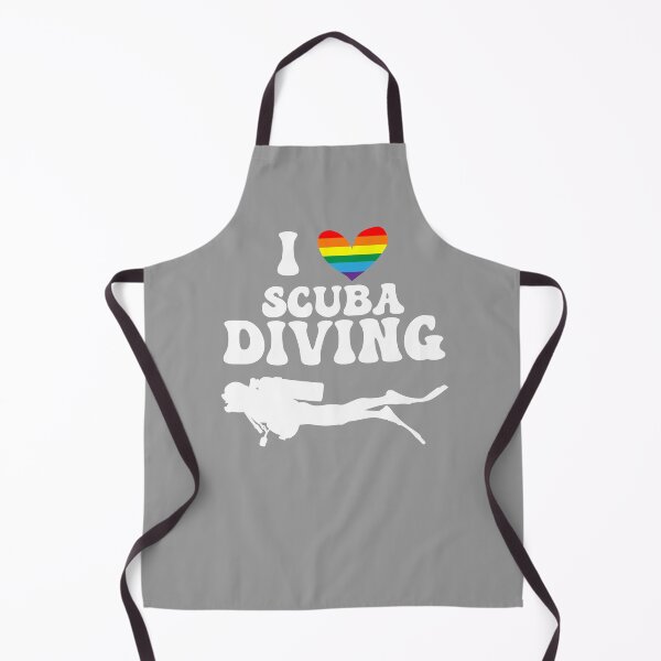 Item preview, I Heart Scuba: Gay Pride (White) designed and sold by Zia Frazier.