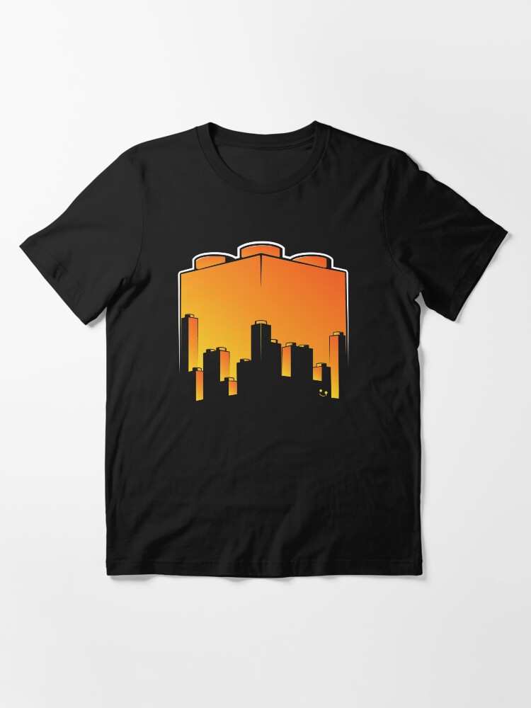 Thumbnail 3 of 7, Essential T-Shirt, BrickCity Sunset designed and sold by futuristicvlad.