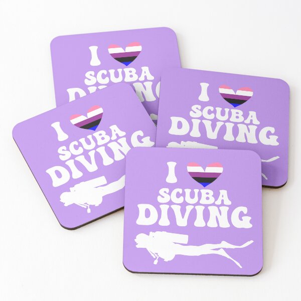 Item preview, I Heart Scuba: Genderfluid Pride (White) designed and sold by Zia Frazier.