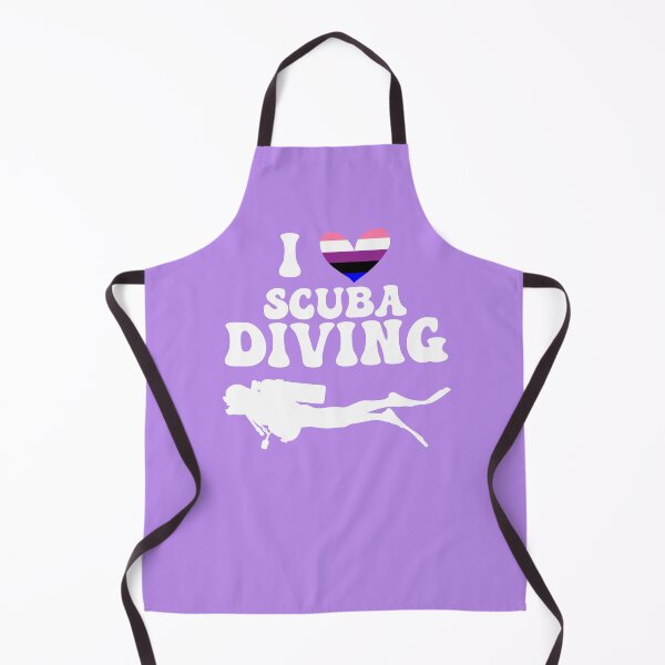 Item preview, I Heart Scuba: Genderfluid Pride (White) designed and sold by Zia Frazier.
