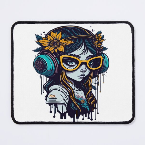Item preview, Beautiful girl in glasses art designed and sold by NewCoolWest.