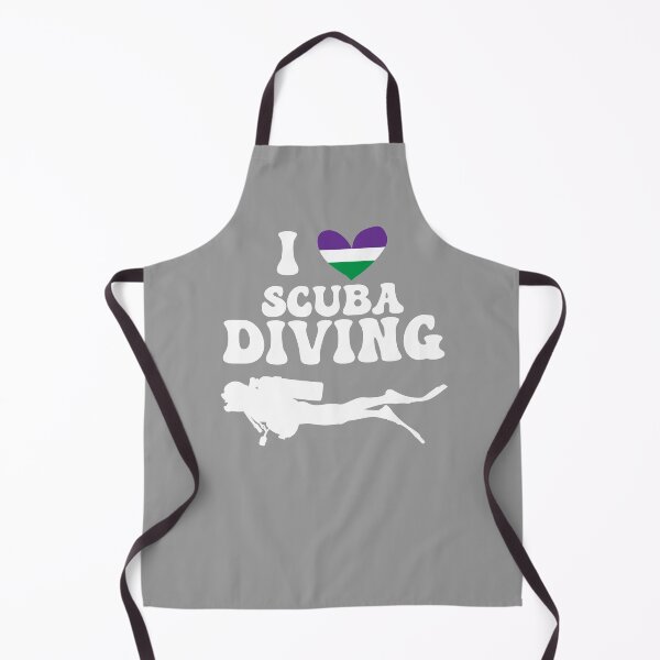 Item preview, I Heart Scuba: Genderqueer Pride (White) designed and sold by Zia Frazier.
