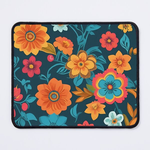 Item preview, Groovy Blooms Embracing the Retro Vibe of 70s Flower Patterns designed and sold by Tamas Das.