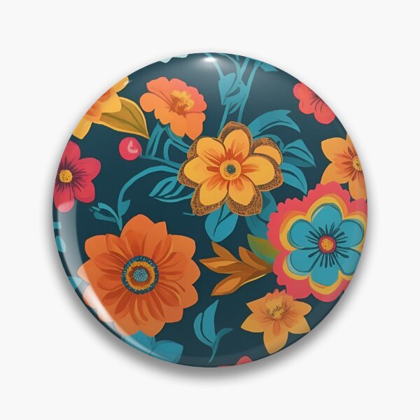 Item preview, Groovy Blooms Embracing the Retro Vibe of 70s Flower Patterns designed and sold by Tamas Das.
