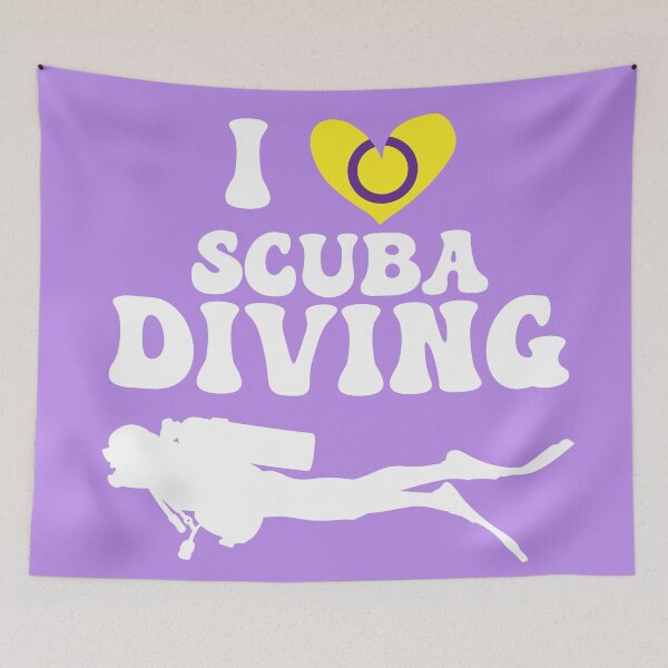 Item preview, I Heart Scuba: Intersex Pride (White) designed and sold by Zia Frazier.