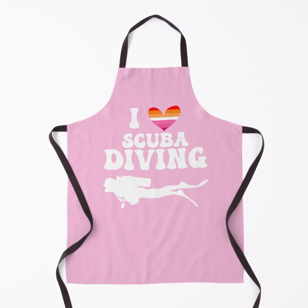 Item preview, I Heart Scuba: Lesbian Pride (White) designed and sold by Zia Frazier.