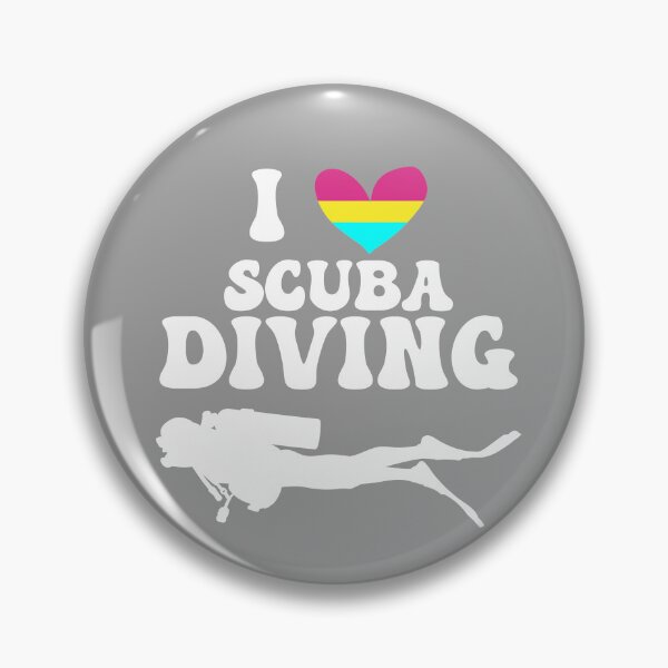 Item preview, I Heart Scuba: Pansexual Pride (White) designed and sold by Zia Frazier.