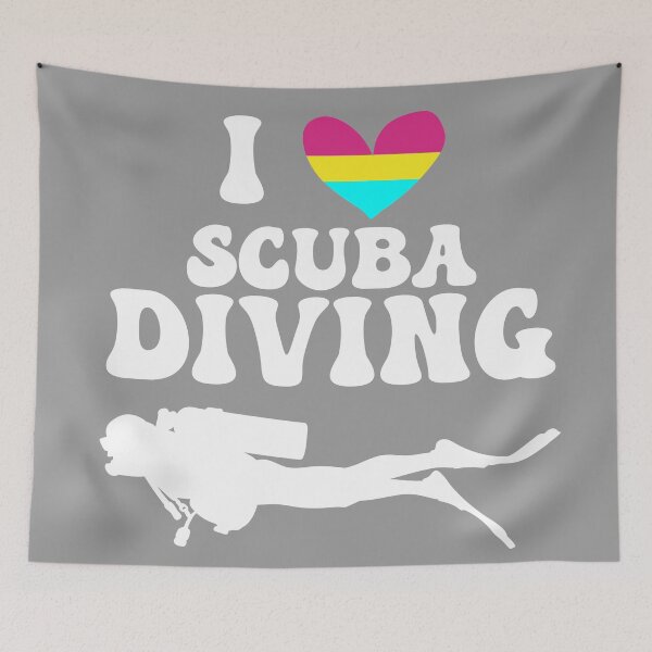 Item preview, I Heart Scuba: Pansexual Pride (White) designed and sold by Zia Frazier.