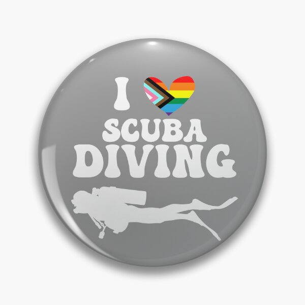 Item preview, I Heart Scuba: Queer Pride (White) designed and sold by Zia Frazier.