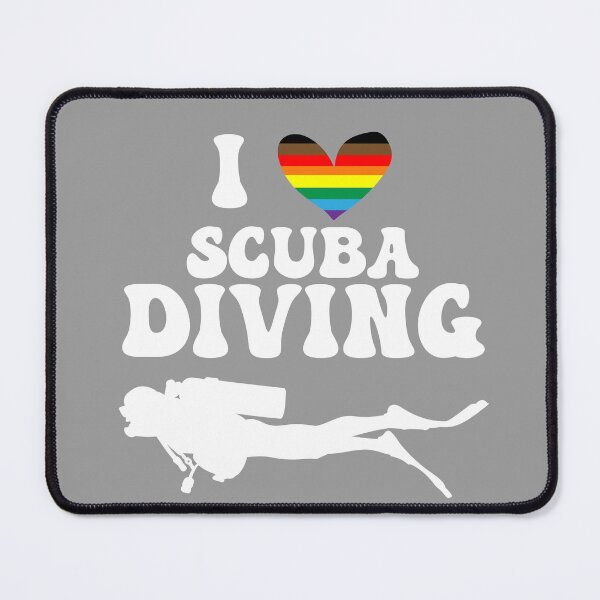 Item preview, I Heart Scuba: QPoC Pride (White) designed and sold by Zia Frazier.